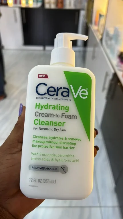 Cerave Hydrating Cream-To-Foam Cleanser 12 Fl Oz